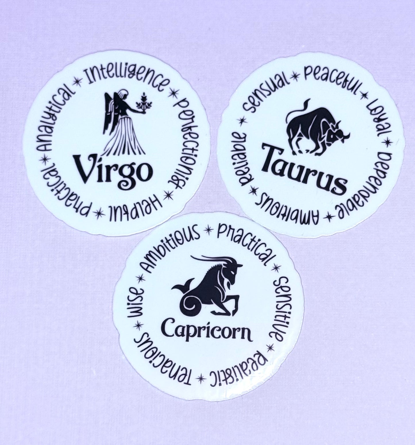 Earth Zodiac Sign Stickers