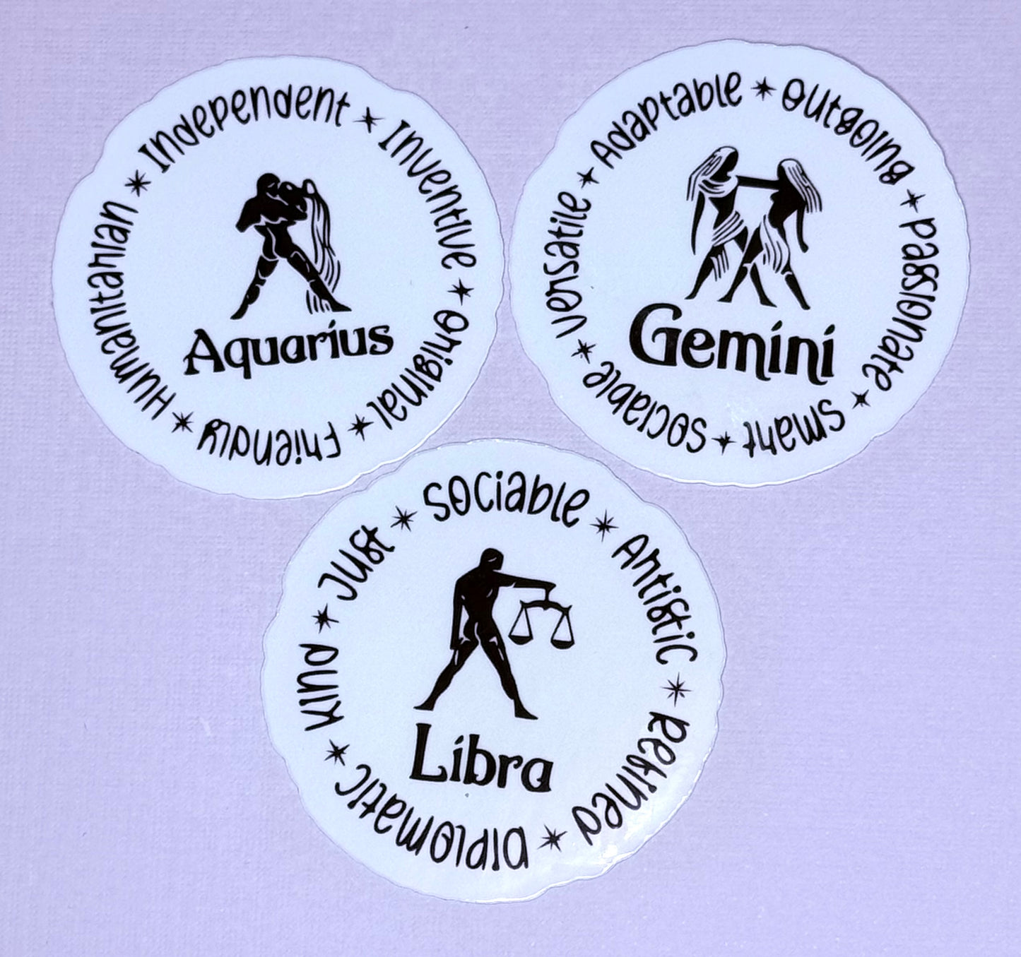 Air Zodiac Sign Stickers