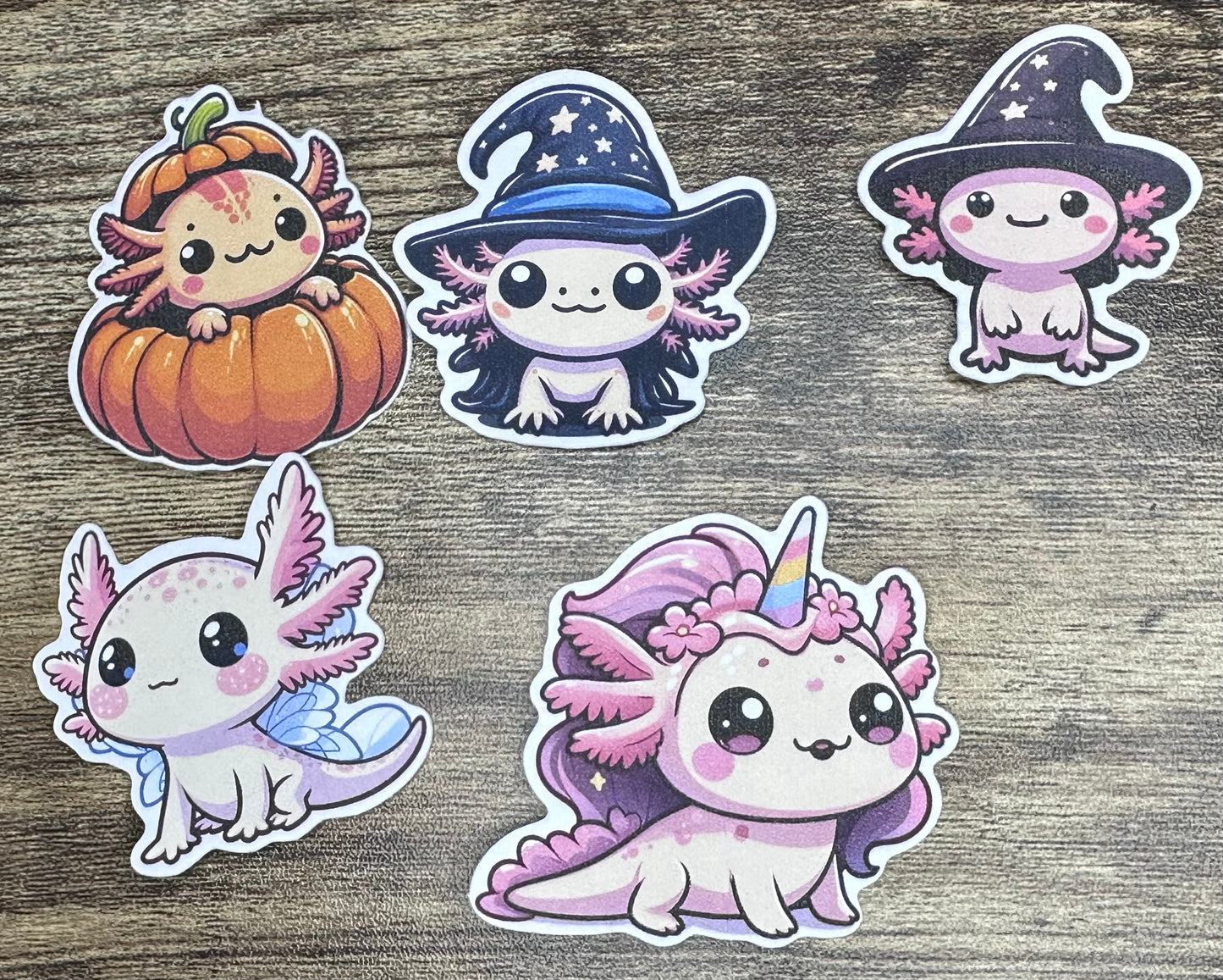 Axolotl Halloween Sticker Pack