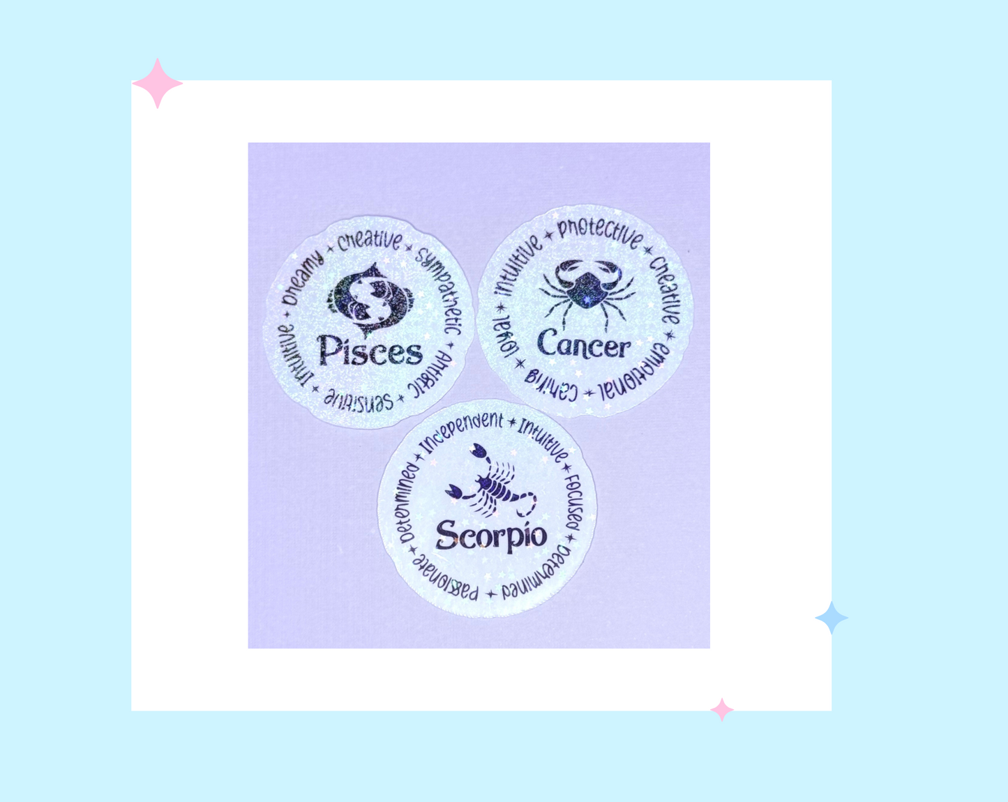 Water Zodiac Sign Stickers