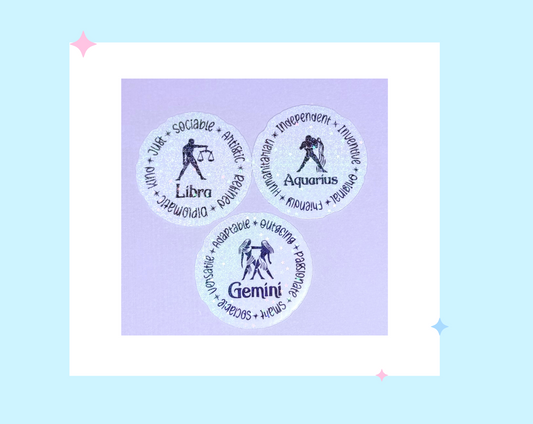 Air Zodiac Sign Stickers