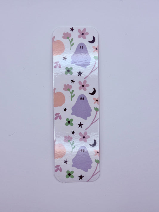 Halloween Bookmark – Ghost & Pumpkin Design – Cute Planner Page Marker for Journals, Books, and Spooky Season Gifts