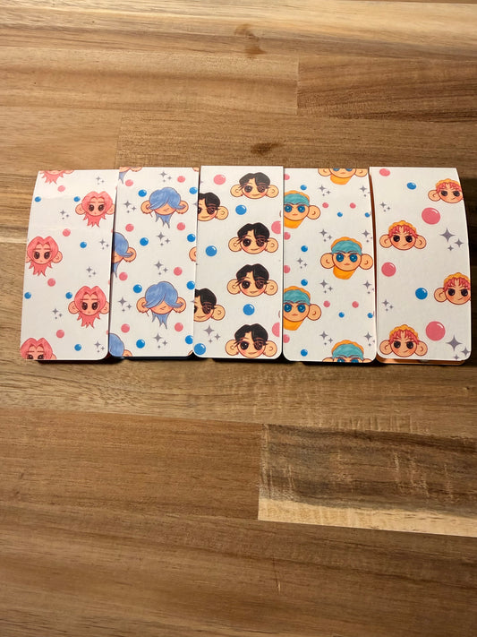 Magnetic Saja Boys Soda Pop Inspired Bookmarks, Cute Book Accessories for Readers & Fans