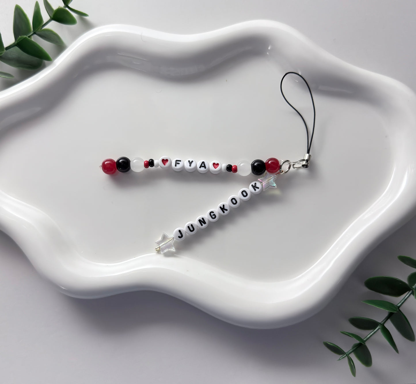 Arirang Inspired BTS Handmade Beaded Light Stick/Phone Accessory