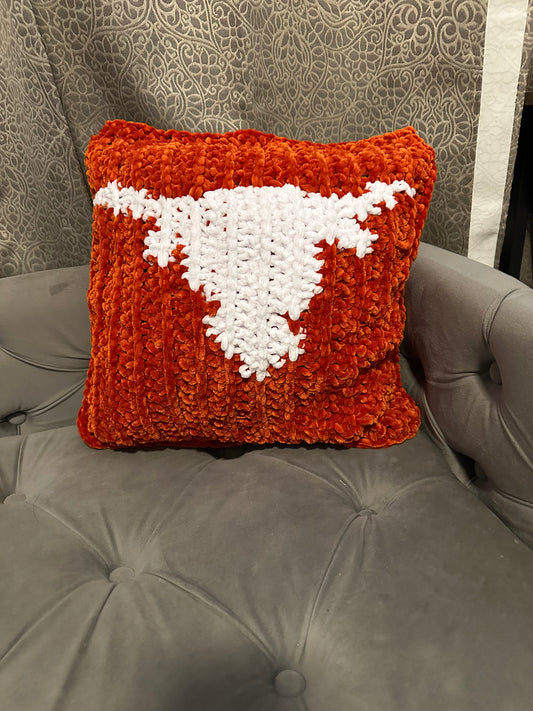 Longhorn Crochet Pillow Pattern