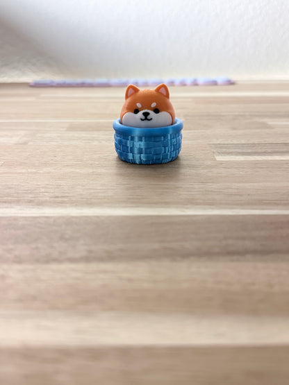 Shiba Inu Fidget Clicker Keychain