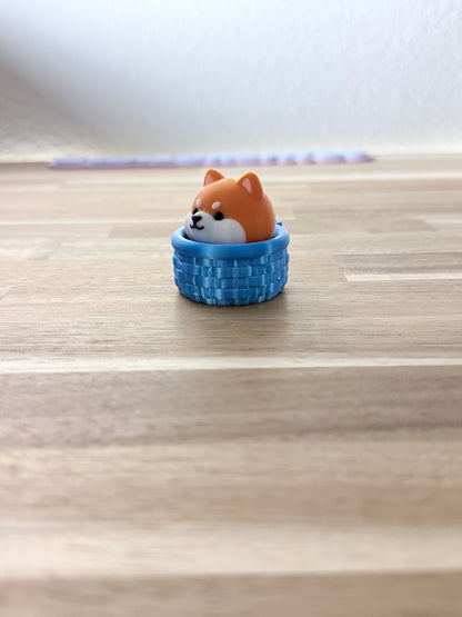 Shiba Inu Fidget Clicker Keychain