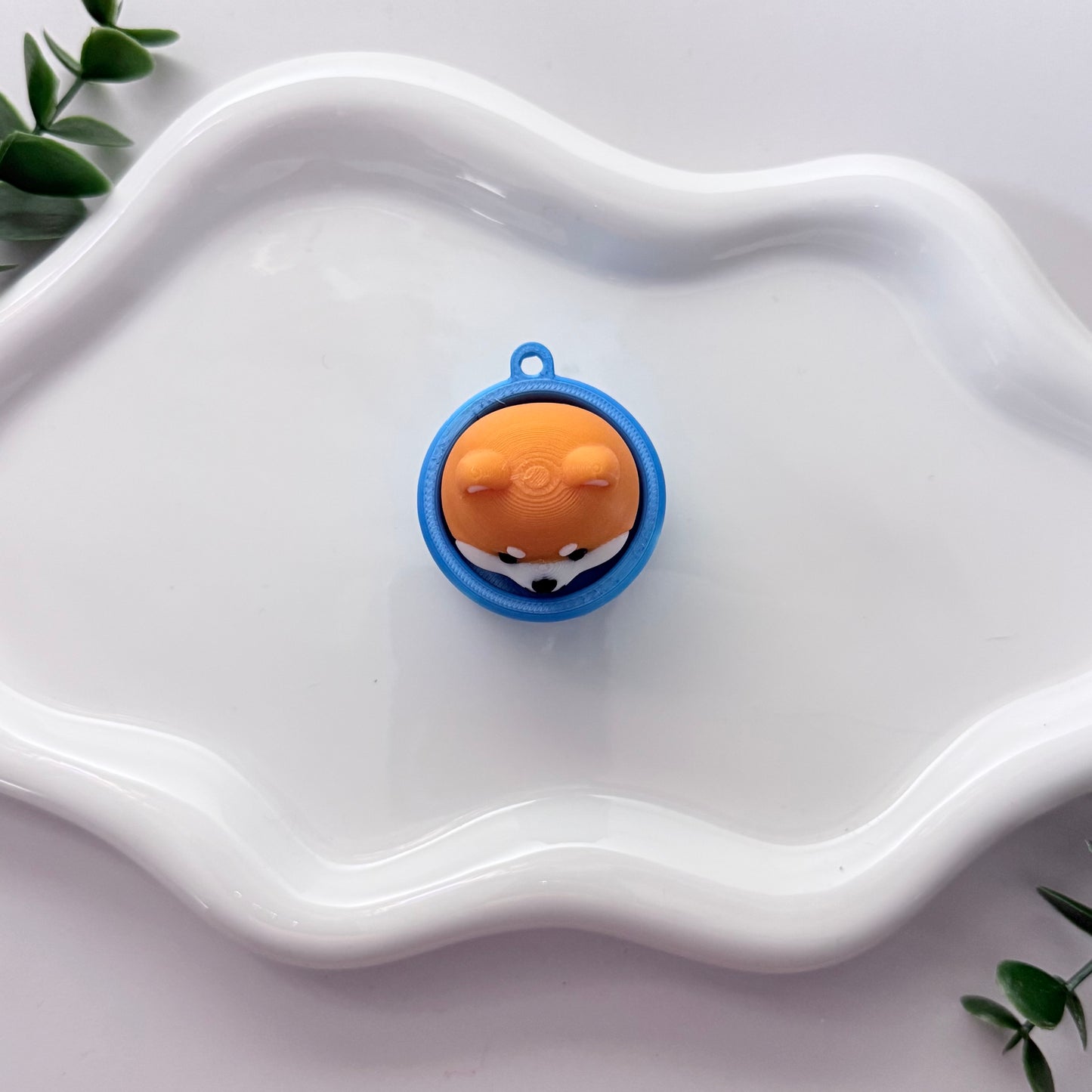 Shiba Inu Fidget Clicker Keychain
