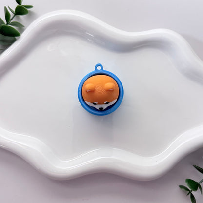 Shiba Inu Fidget Clicker Keychain