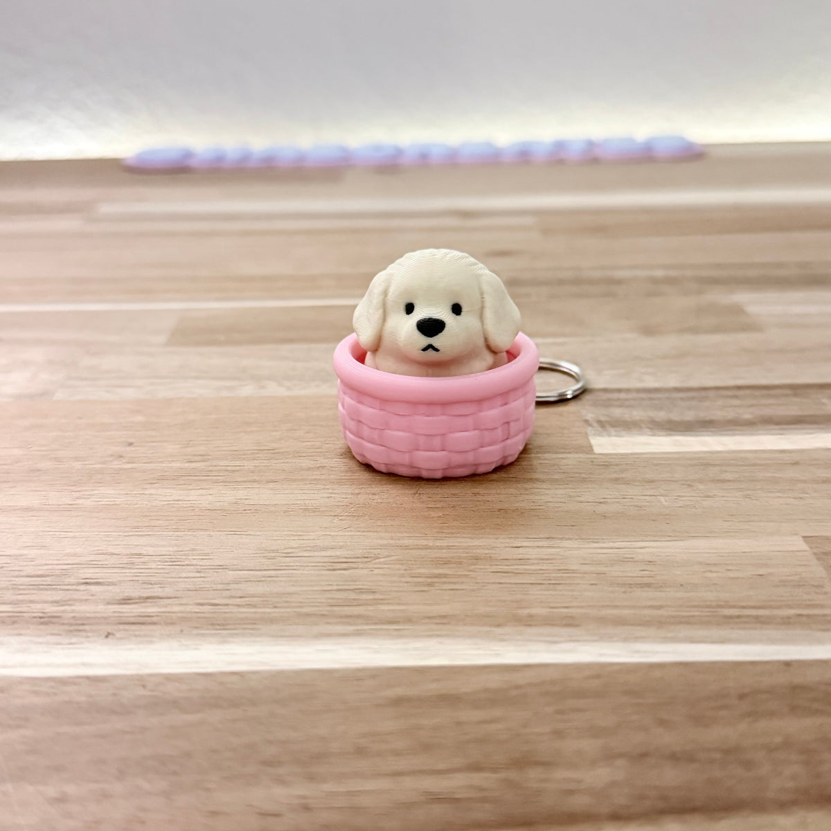 Golden Retriever Fidget Clicker Keychain