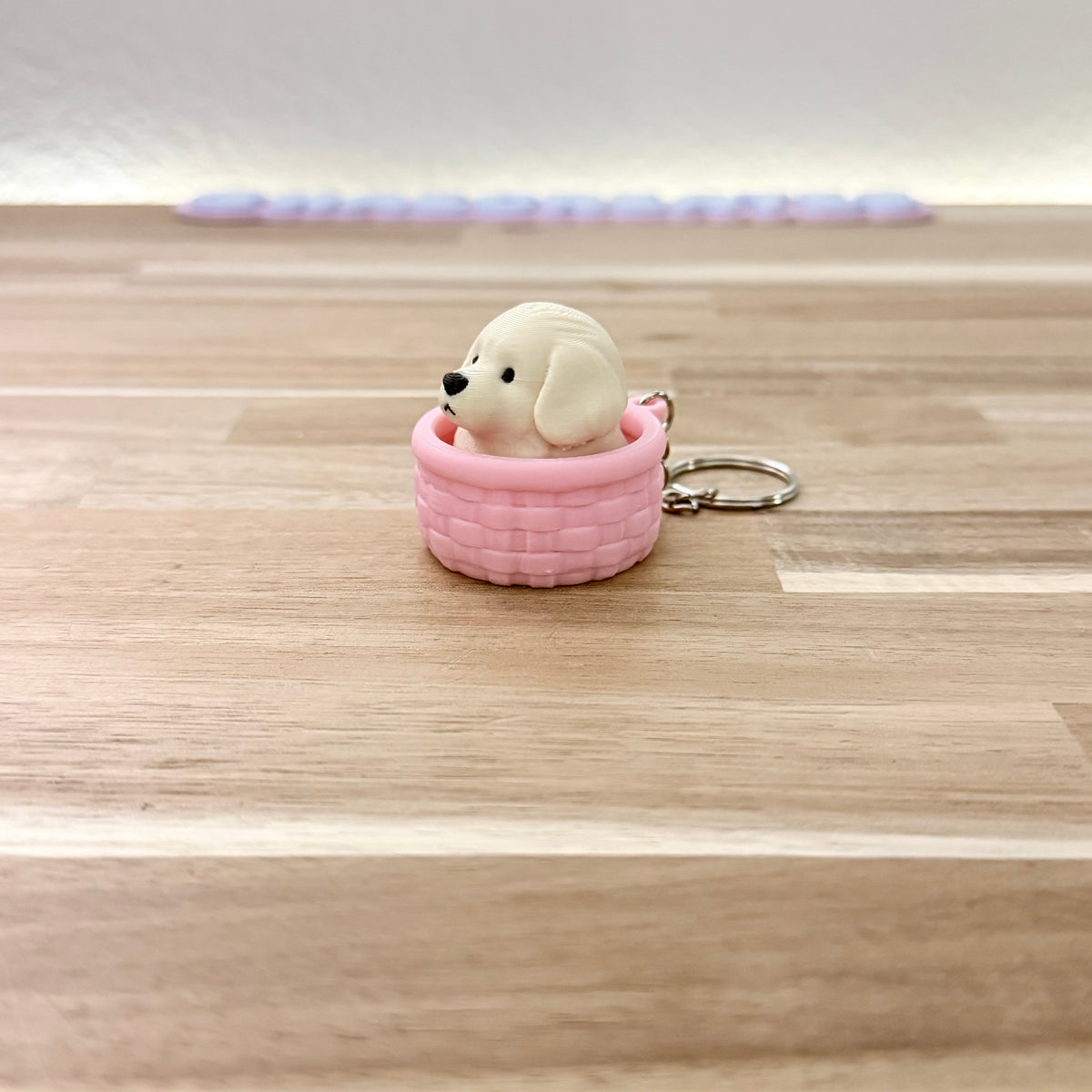 Golden Retriever Fidget Clicker Keychain